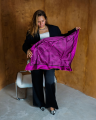 Apaszka jedwabna "Burgundy" Varsovian 90x90